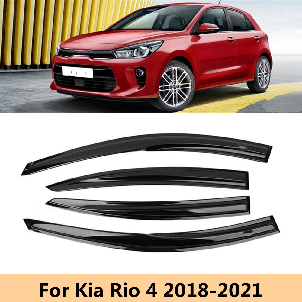 

Козырек для хэтчбека Kia Rio 4 седан 2018 2019 2020 2021 + козырек для боковых окон дефлектор Защита от солнца дождя козырек для окон Тенты и укрытия