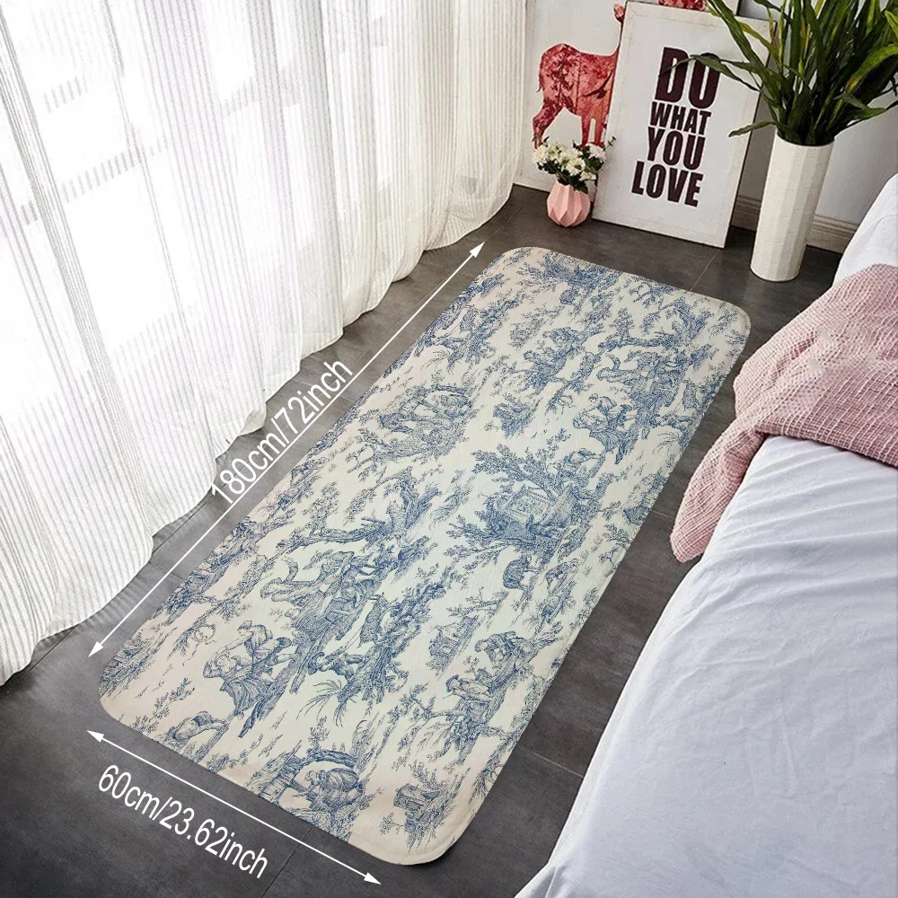 Современный полосатый тканевый коврик D-Dio с принтом входной замшевый материал