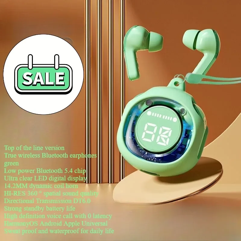 T8 PRO Tws Bluetooth наушники прозрачные со светодиодным цифровым дисплеем беспроводные