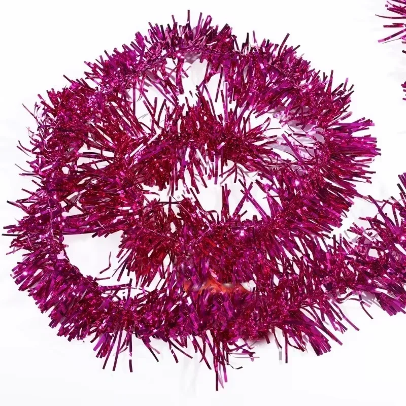 10/1PCS Colorful Christmas Ribbon Garland Xmas Tree Wrapping Tinsel Ribbons DIY Bar Wedding New Year Party Home Decor