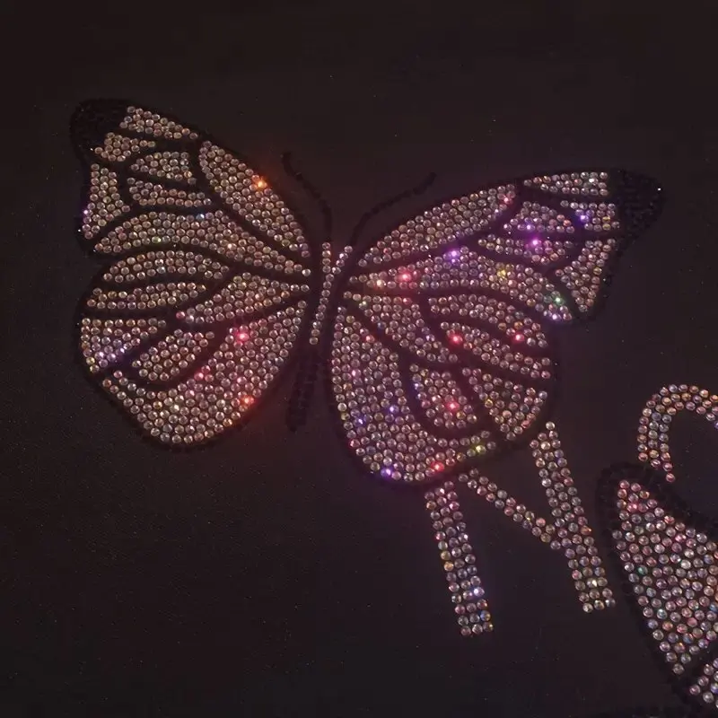 Переводная наклейка Бабочка сделай сам-большая металлическая аппликация для