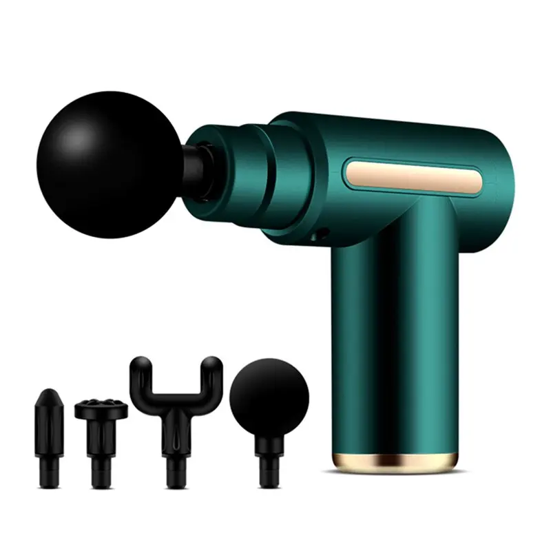 

Massage Gun Touch Screen LCD Portable Cordless Sports Deep Muscle Massage Gun for Pain relief, Rechargeable, 4 Heads, 3200RPM sp