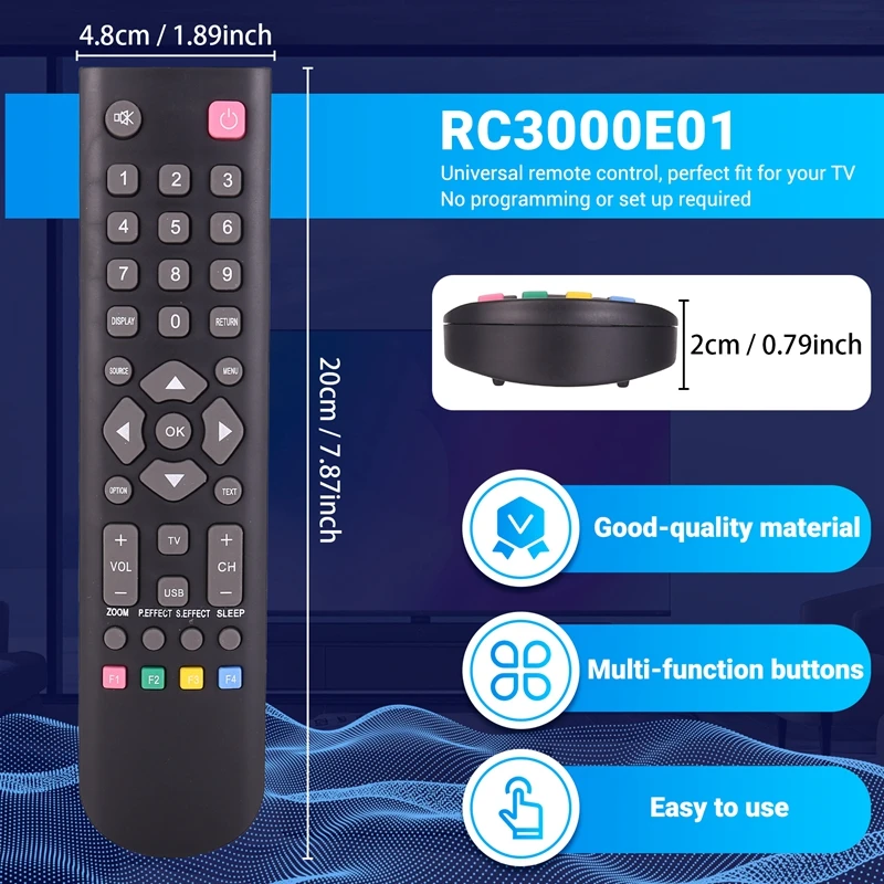 Пульт дистанционного управления для универсального пульта TCL RC3000E01 RC3000E02