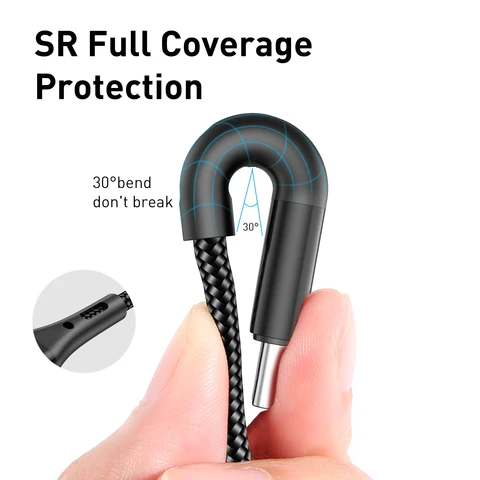 USLION PD 60 Вт USB C to Type C Кабель QC 3.0 для быстрой зарядки данных Шнур для Macbook iPhone 15 Xiaomi 13 POCO X5 Samsung Oneplus
