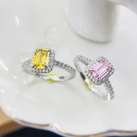 diwenfu s925 silver sterling topaz jewelry ring for women fine wedding bands engagement yellow topaz gemstone anel box bizuteria