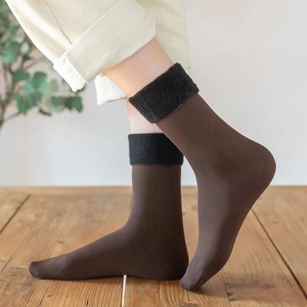 

Женские носки плюс бархатные теплые носки утолщенные Носки-трубы мягкие удобные носки для пола S2L3