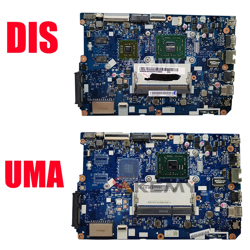 NM-A841 материнская плата для ноутбука Lenovo ideapad 110-15ACL с E1 A4 A6 A8 AMD CPU V2GB GPU | Компьютеры и