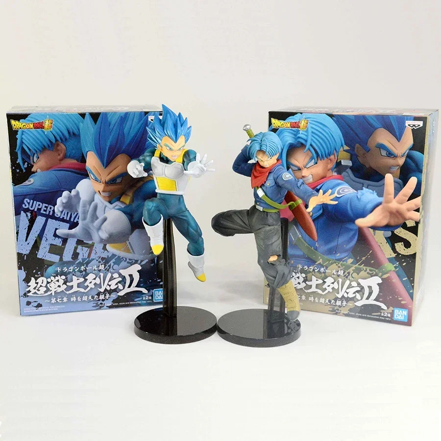 В наличии оригинальные Banpresto Dragon Ball Super Chousenshi Retsuden II SSGSS Vegeta Trunks аниме фигурка