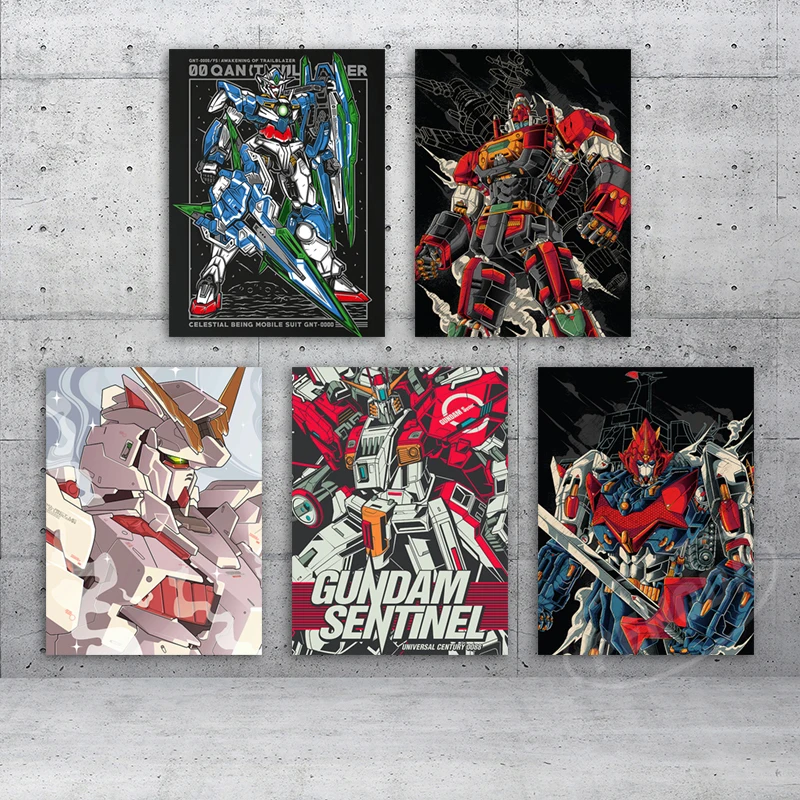 

Kids Room Poster Mobile Suit Gundam F91 Canvas Painting Modular Pictures Science Fiction Animation Hd Prints Home Decor Wall Art