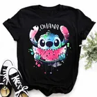 Женская футболка с коротким рукавом и принтом Лило и Ститч