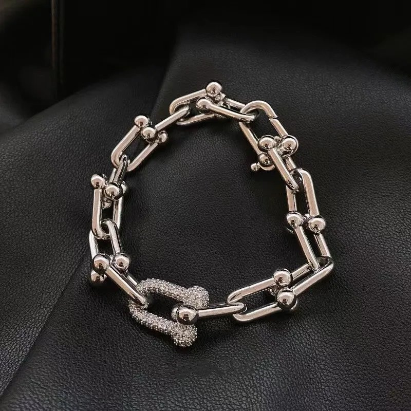 

TIFINE 925 Silver Bracelet Women's Jewelry Women's Bracelet With Zircon Buckle Fashion Bracelet Birthday Gift Bracelet For Women