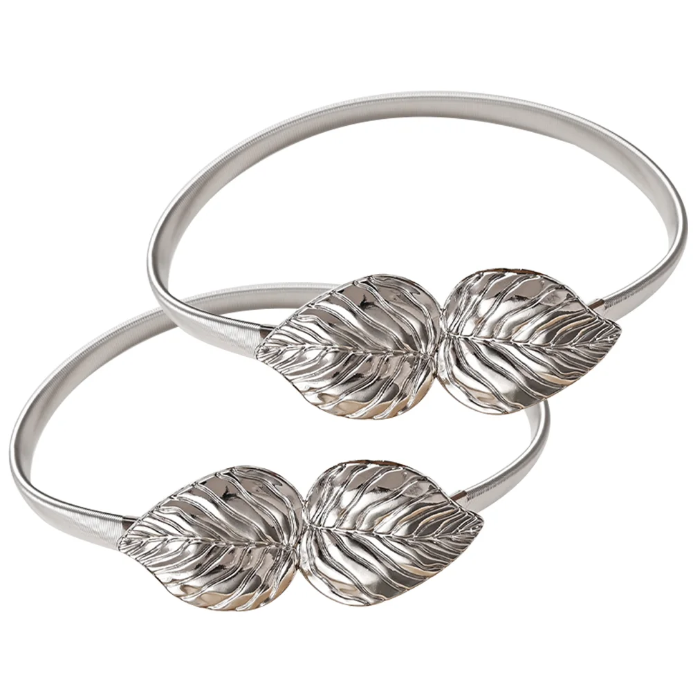 

2pcs Alloy Curtain Buckle Curtain Tiebacks Leaf Decor Curtain Buckles Curtain Accessories