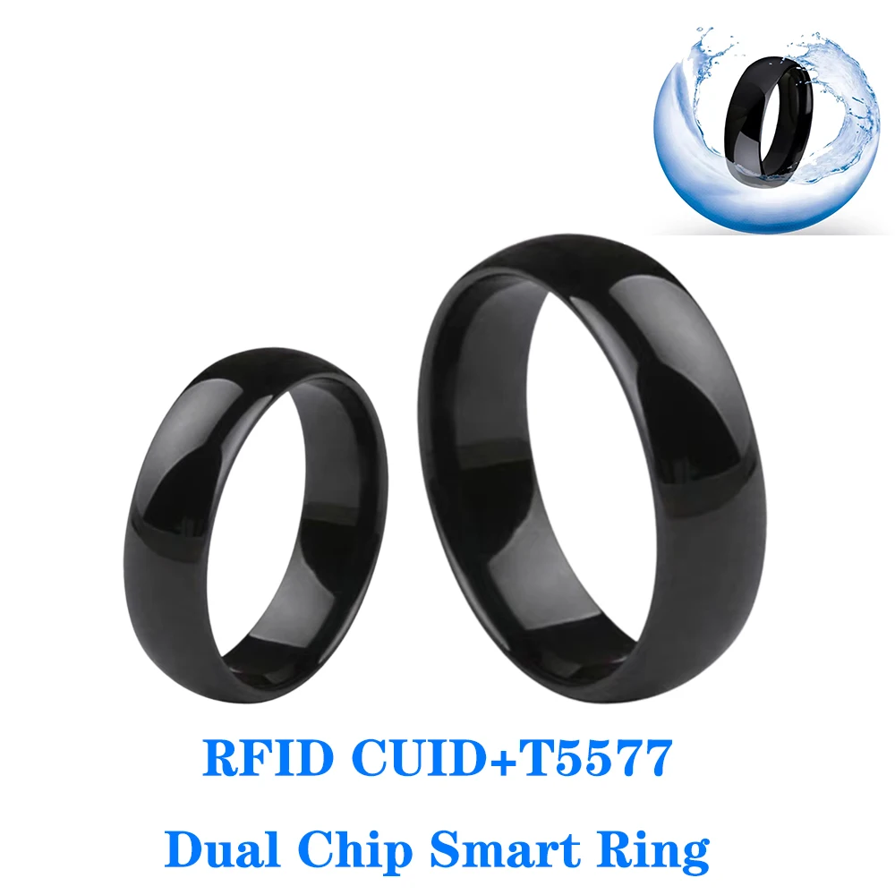 RFID-кольцо Anruhoo Smart-Chip с двухчастотным T5577 + перезаписываемым биометрическим