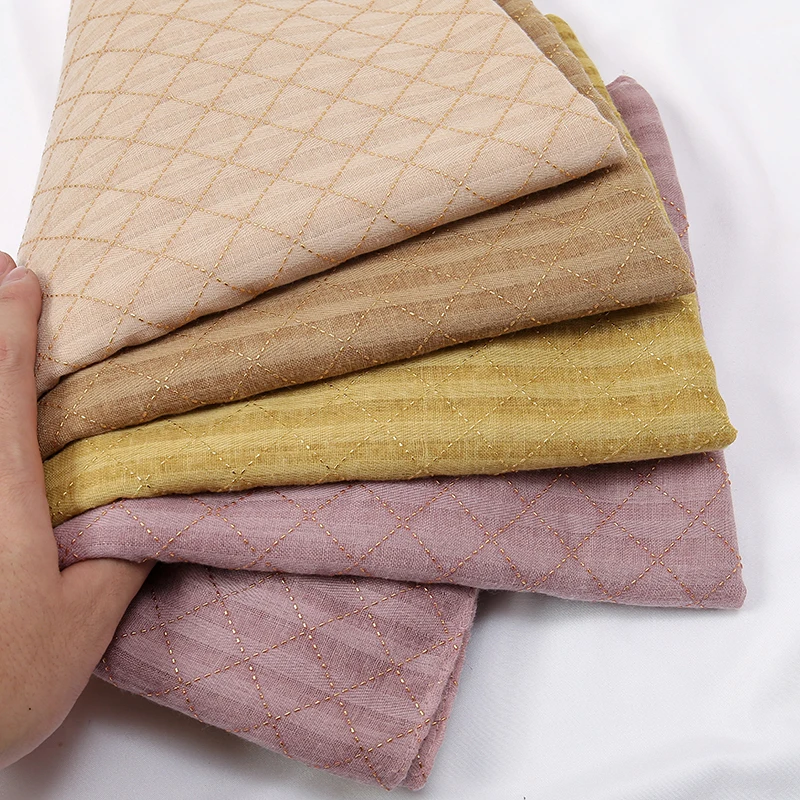 Новый Блестящий Шиммер мусульманский хлопковый хиджаб шарф для женщин головной