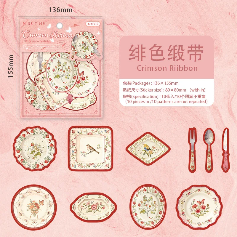 

Набор стикеров Qimeng European Garden