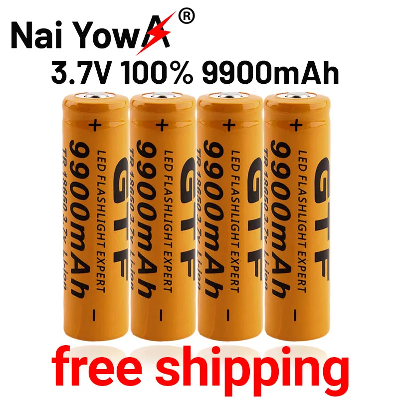 

2022 NEW HOT High Battery Capacity Original 3.7V 9900mAh 18650 Rechargeable Battery Rechargable Battery For Household