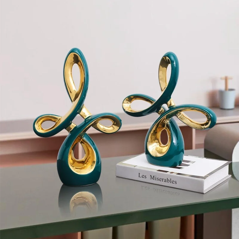 

Modern creative Chinese knot living room TV cabinet decoration wine cabinet decoration net red decoration home porch gift