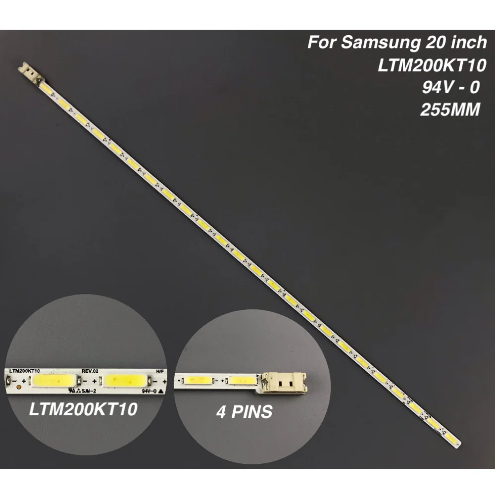 

Free Shipping!! 1PC New Original LED Backlight Strip LTM200KT10 For Samsung 20inch Wide Screen