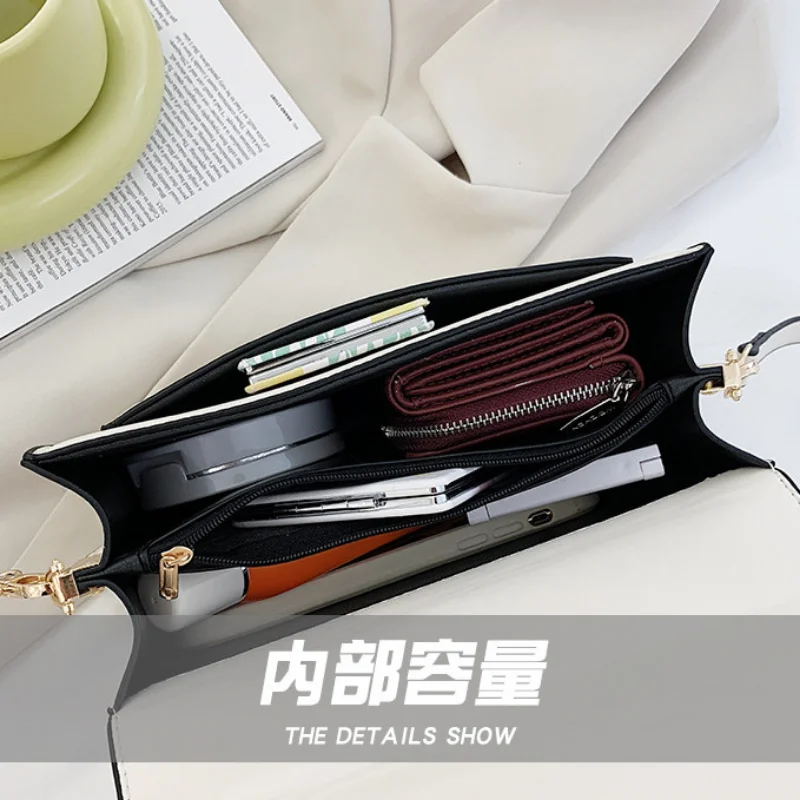 Women's Retro Fashion Handheld Crossbody Bags for Women Simple Luxury One Shoulder Small Square Underarm Bolsa Feminina Handbags