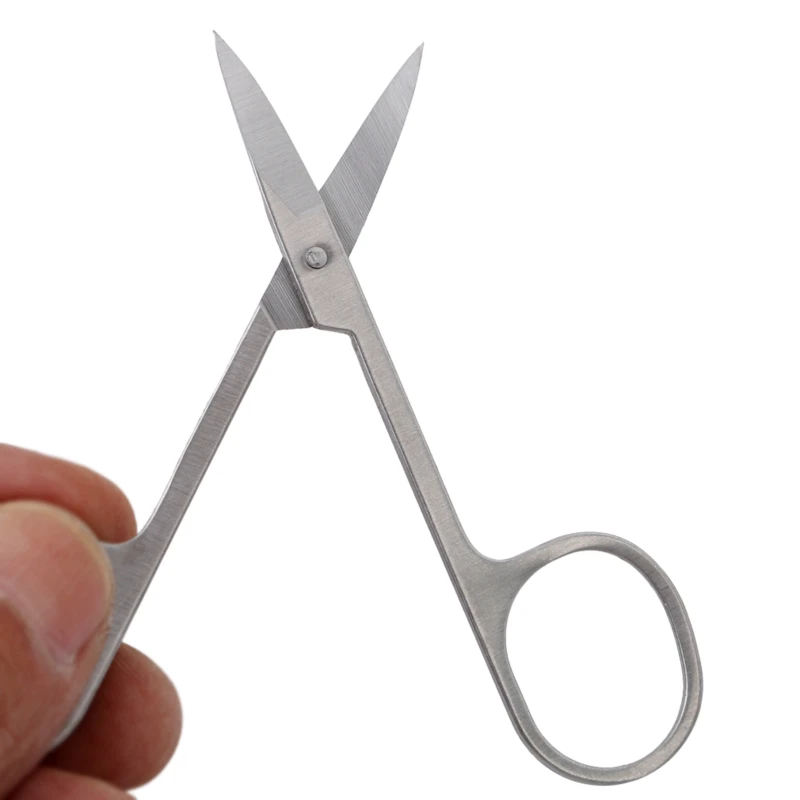 

Ножницы из нержавеющей стали для бровей и ресниц, инструмент для обрезки волос, инструмент для наращивания искусственных ресниц, красивые н...