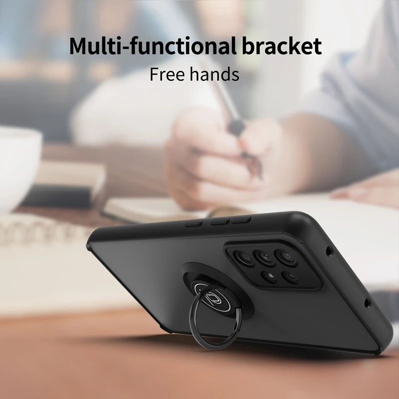 Shockproof Magnetic Case For Samsung Galaxy A52S A52 A53 5G A23 S20 S21 FE Plus S23 S22 Ultra Note 20 S10E S10 Cover Ring Holder