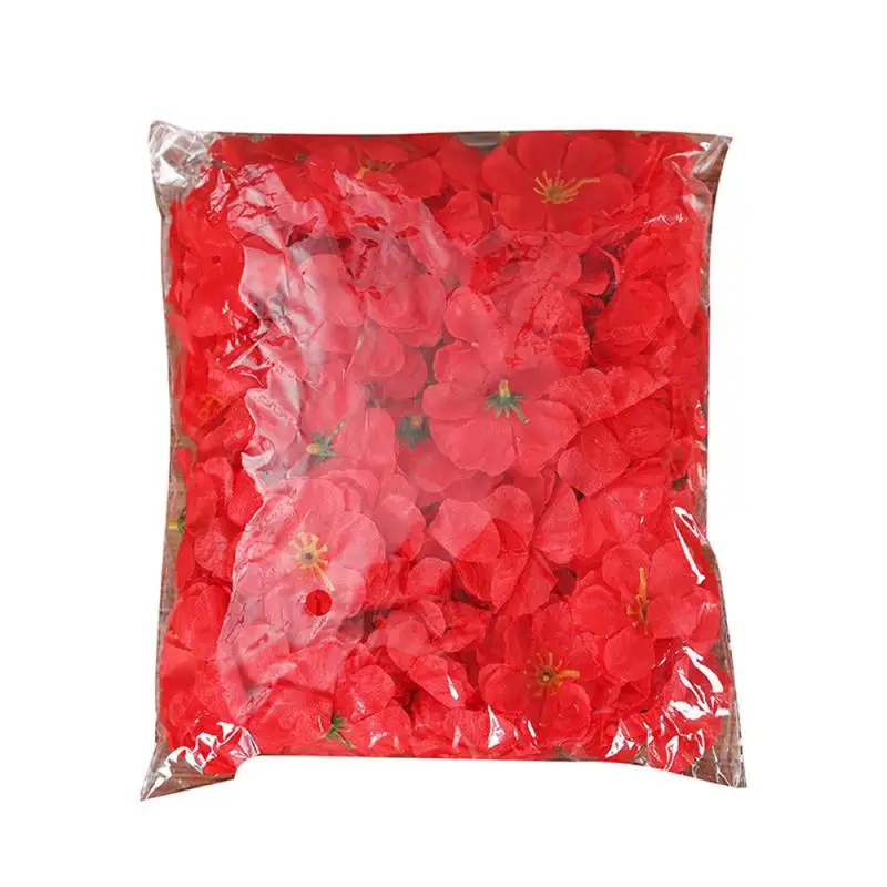 100 шт. Simulação Flor De Pêssego Cabeça Rosa Decoração Casamento Материал Guirlanda Artesanal DIY Arranjo