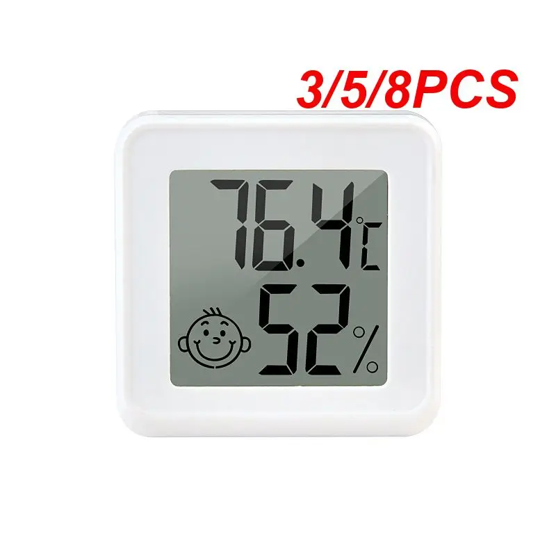 

3/5/8PCS Air Omfort Indicator Household Indoor Temperature Hygrometer Lcd Digital Gauge Weather Station Thermometer