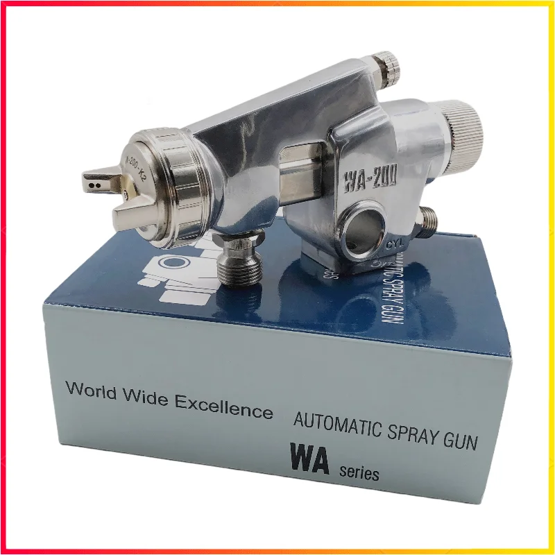 Commercial Manufacture Auto Spray Gun WA-200 Enamel Automatic Gun Paint Spray Gun 1.2/1.5/1.8/2.0/2.5MM Nozzle