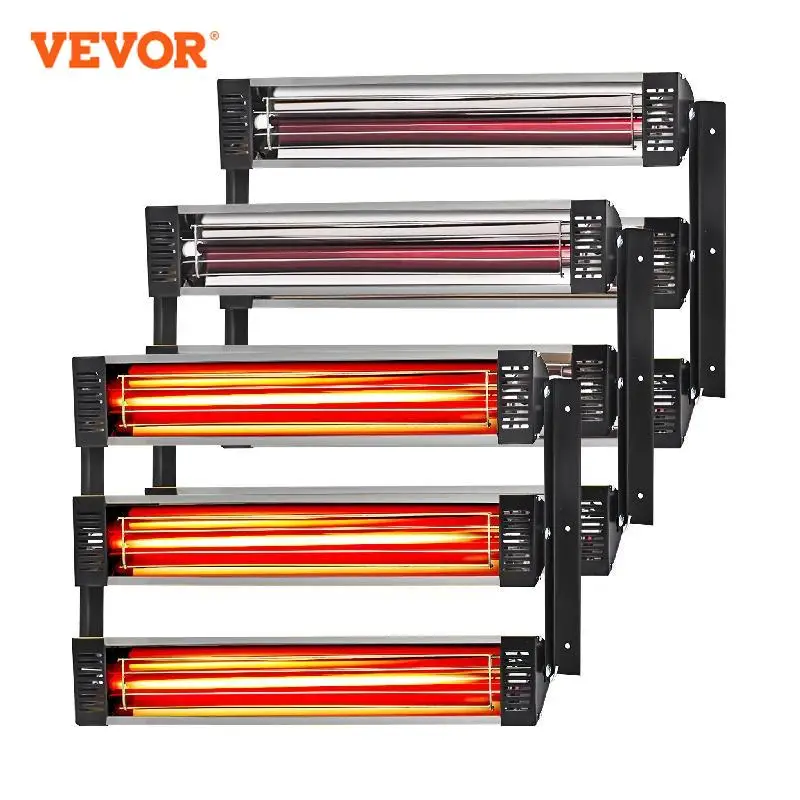 

VEVOR 3KW 110V 2/3 Sets Phase Infrared Paint Drying Curing Lamp Car Body Paint Heater for Car Spray Baking Booth Drying Machine