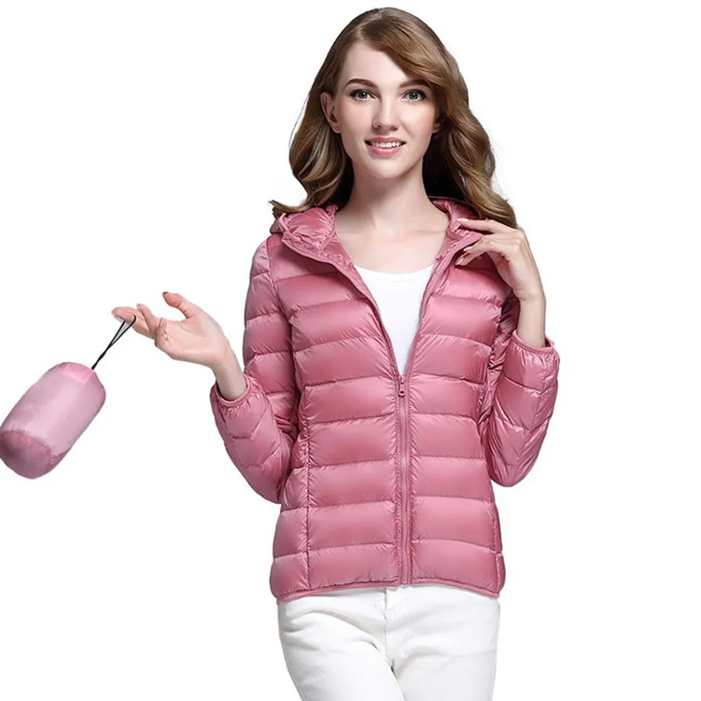 

Women's 2022 New Casual Lightweight Thickened Warm and Slim Fit Small Volume White Duck Fashion Coat Down Jacket