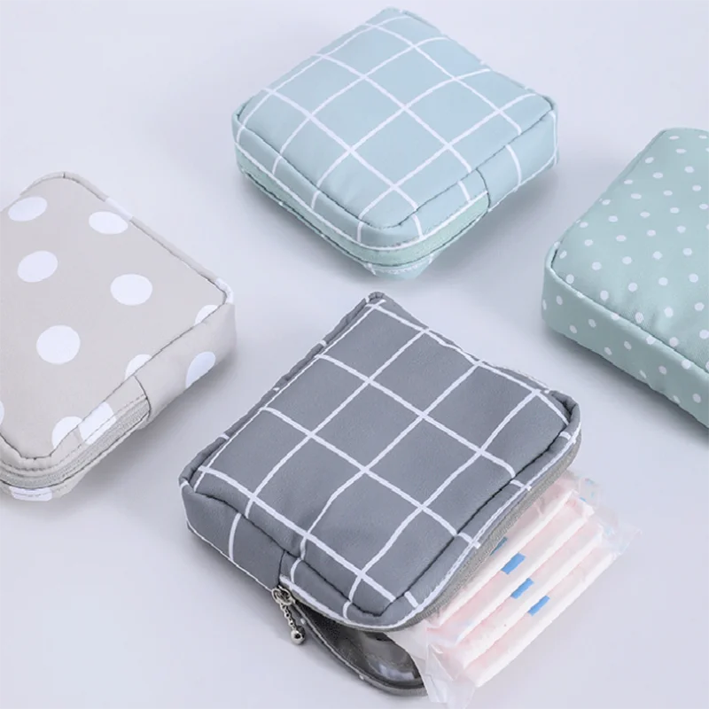 

Women Girl Sanitary Pad Pouches Earphone Case Napkin Towel Storage Bag Credit Card Holder Coin Purse Cosmetics Storage Bag