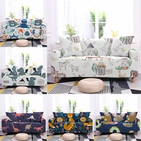 cartoon print pattern elastic sofa cover home all inclusive dustproof sofa covers for living room sectional sofa cushion cover