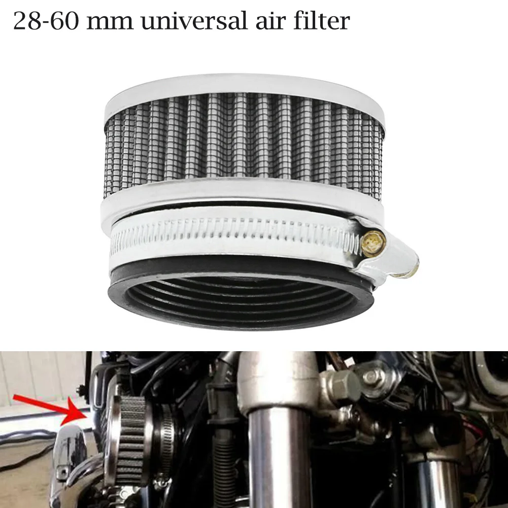 

28-60mm Universal Air Filter Cleaner Motorcycle ATV Air Cleaner Intake Filter Metal+Fabric Air Filter Universal For Most Motorcy