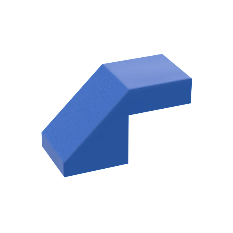 WeBrick 10 шт. 28192 39729 Наклон 45 ° 2x1 с перевернутым вырезом 2/3 без шпильки строительные