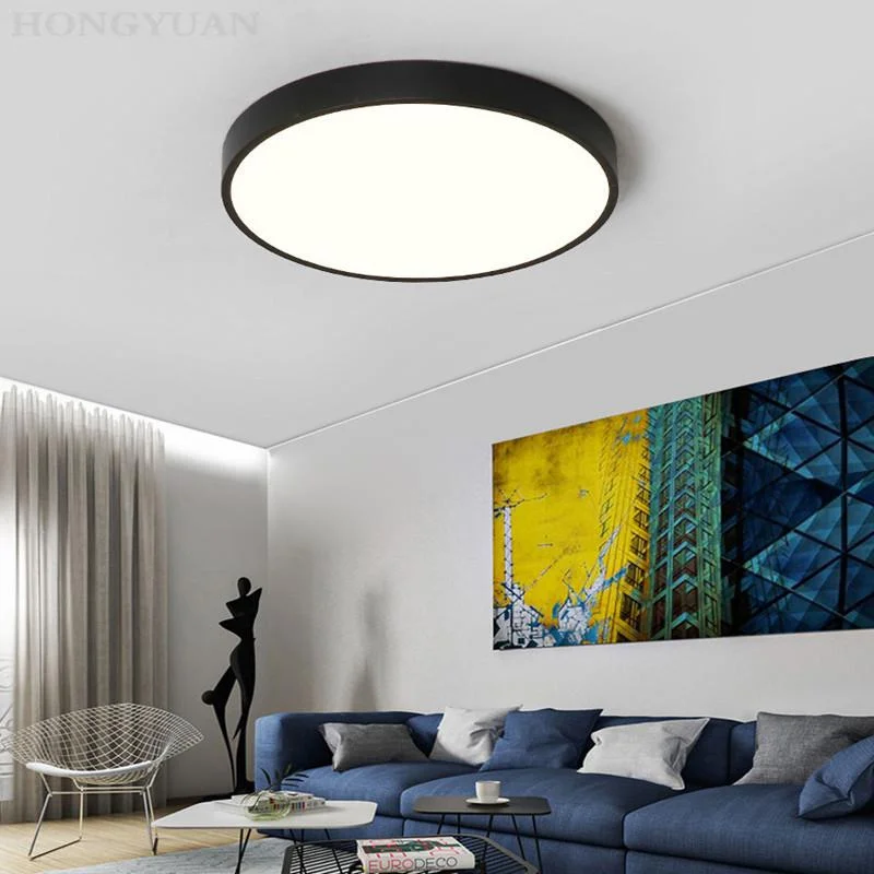 

LED Ceiling Light Creative Nordic Modern Round 23-60CM Remote Dimmable Color Bedroom Living Room Light