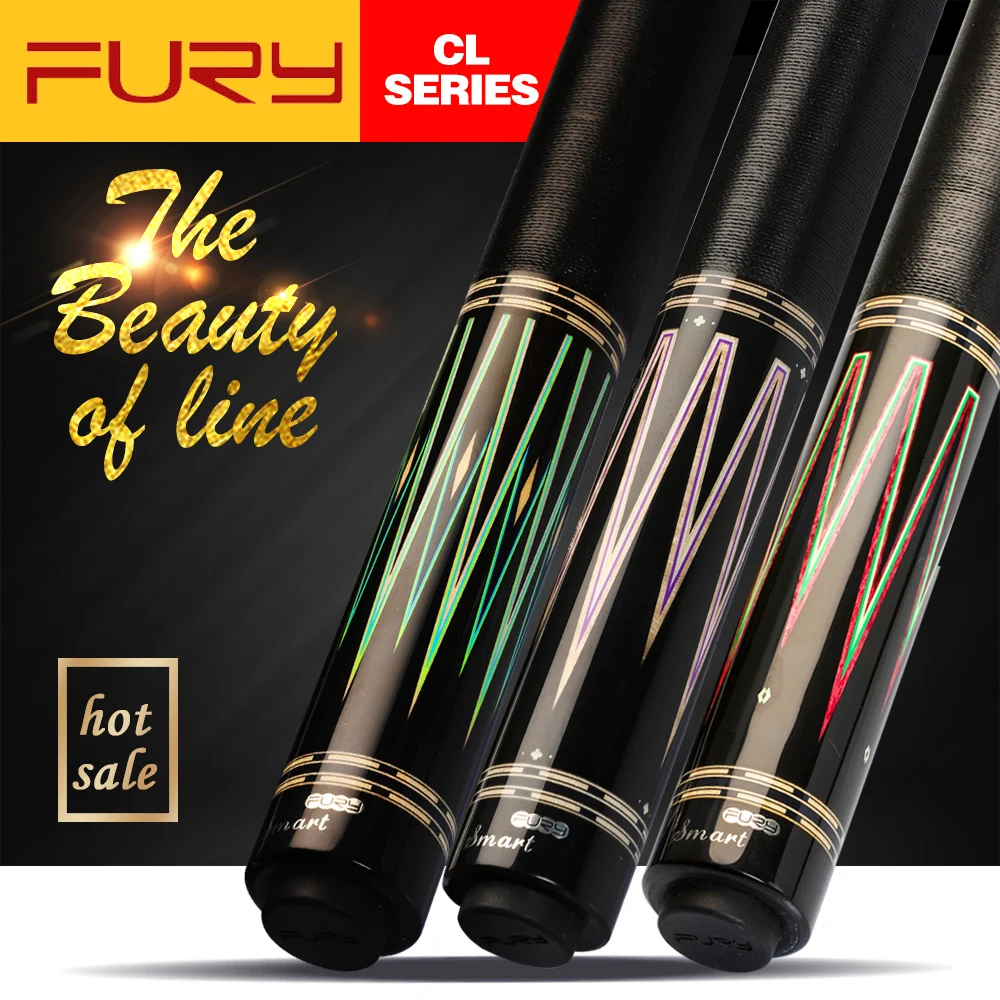 FURY Biiliard CL 1-3 Комплект киев для бассейна 13 мм Tiger Tip Professional Maple HTO Shaft с футляром 3
