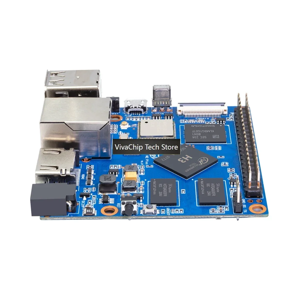 VivaChip TechBanana Pi BPI-M2+ Plus Allwinner H3, четырехъядерный процессор Cortex-A7, 1 ГБ DDR3, 8 ГБ EMMC, поддержка HDMI, Wi-Fi, Bluetooth, CSI, работает с Android, Ubuntu (art.: 3920da3ebb899) - 3920da3ebb899
