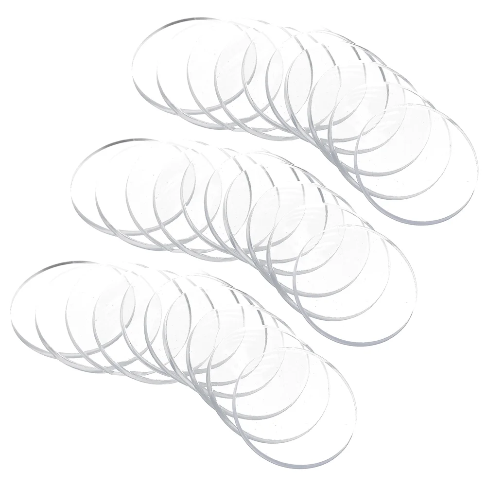 

30 Pcs Flooring Spacers Glass Suction Cup Gasket Table Clear Bumpers Peg Board Anti Pp Plastic