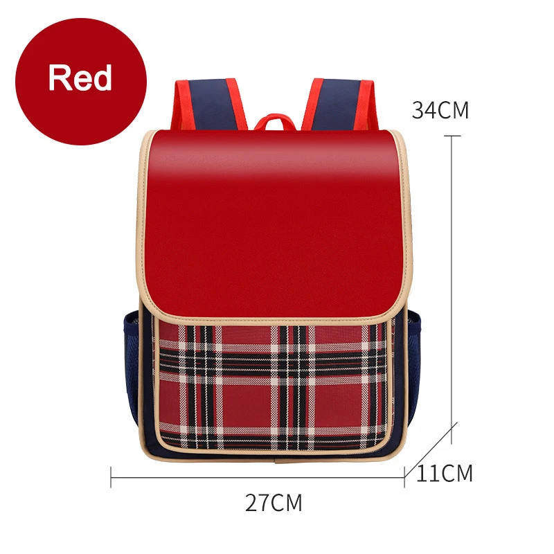 Children School Backpacks Kids British Plaid School Bags Waterproof Larger Capacity Student Orthopedic Schoolbag 2023 Mochila