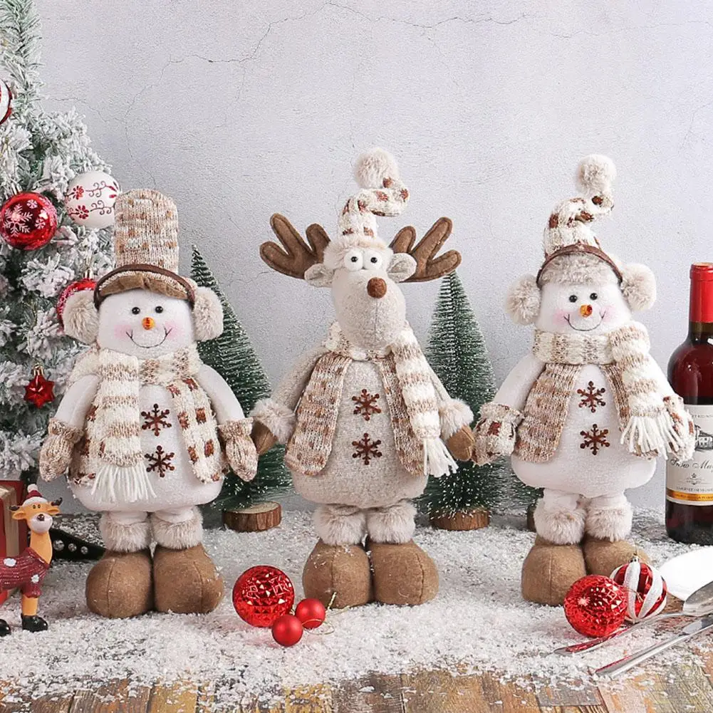

Вязаная кукла, украшение для окна, Рождественский Снеговик, жидкость, искусственная телескопическая кукла M0D8