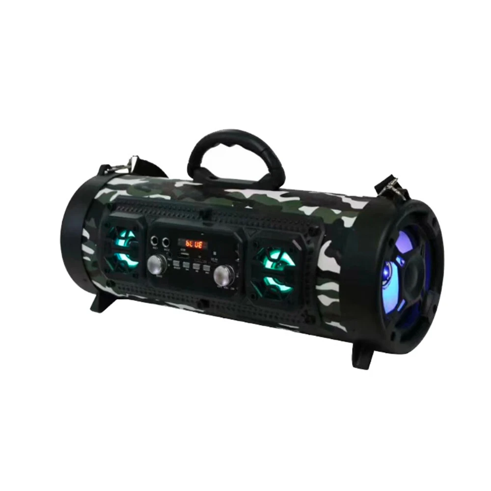 

Cannon Barrel Bluetooth Speaker Outdoor Portable Portable Subwoofer With Display Card