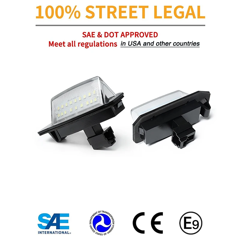 1 пара 18SMD светодиодные лампы для номерного знака Mitsubishi OUTLANDER XL(CW) 2006-2012 Lancer Sportback