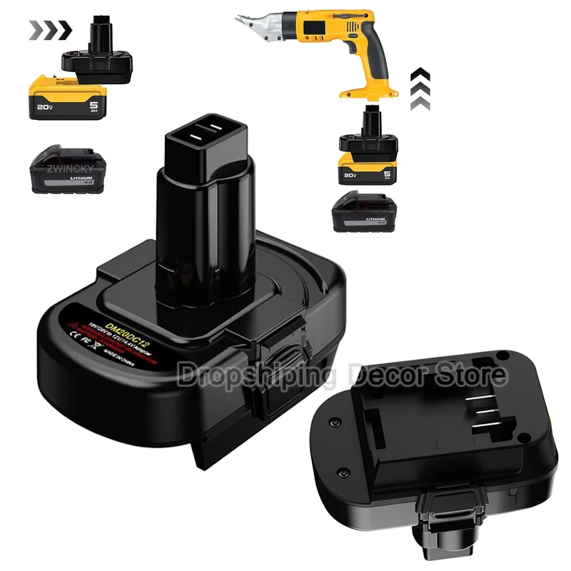 Фото Адаптер-переходник для аккумулятора Dewalt/Milwaukee 18 В, литий-ионный аккумулятор для Ni-MH аккумуляторов Dewalt 12 В/14,4 В, электроинструмент DW9071 DC9071 №1