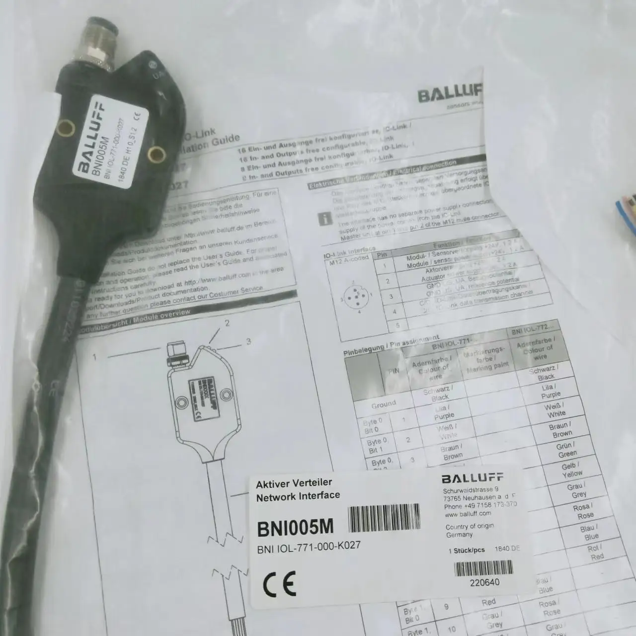 BNI005M BNI IOL-771-000-K027 s