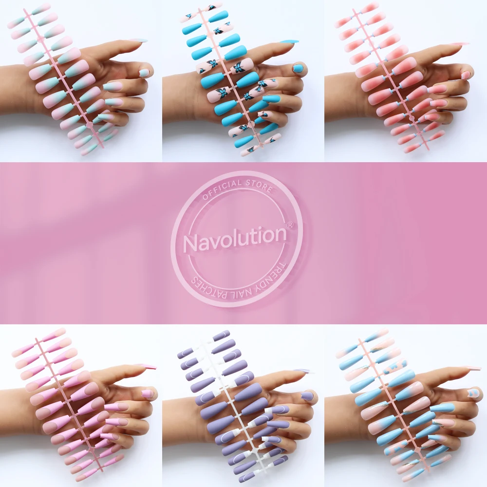 

Long False Nails Tips for Nails Fingernails Acrylic Fake Nails Art Artificial Nails Leopard Design Women Nail Supplies Extension