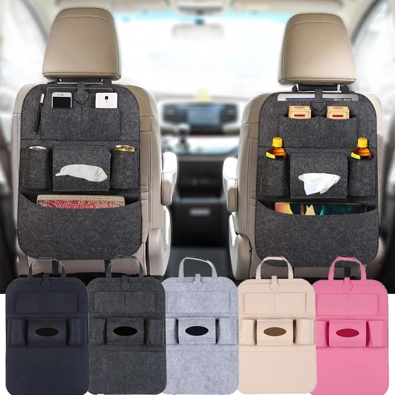 

Car Storage Bag Universal Seat Back Organizer Multi-Pocket Storage Bag Tablet Holder Auto Stowing Tidying Car Interior Accessory