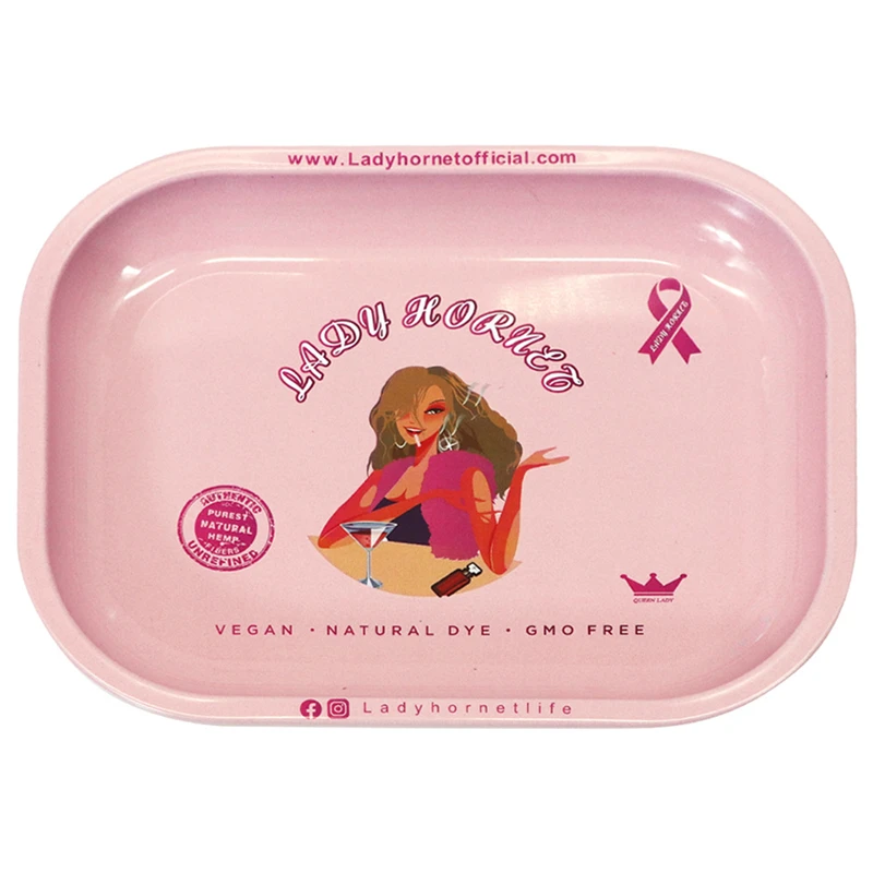 Набор для розового табака металлический поднос девочек аксессуары курения