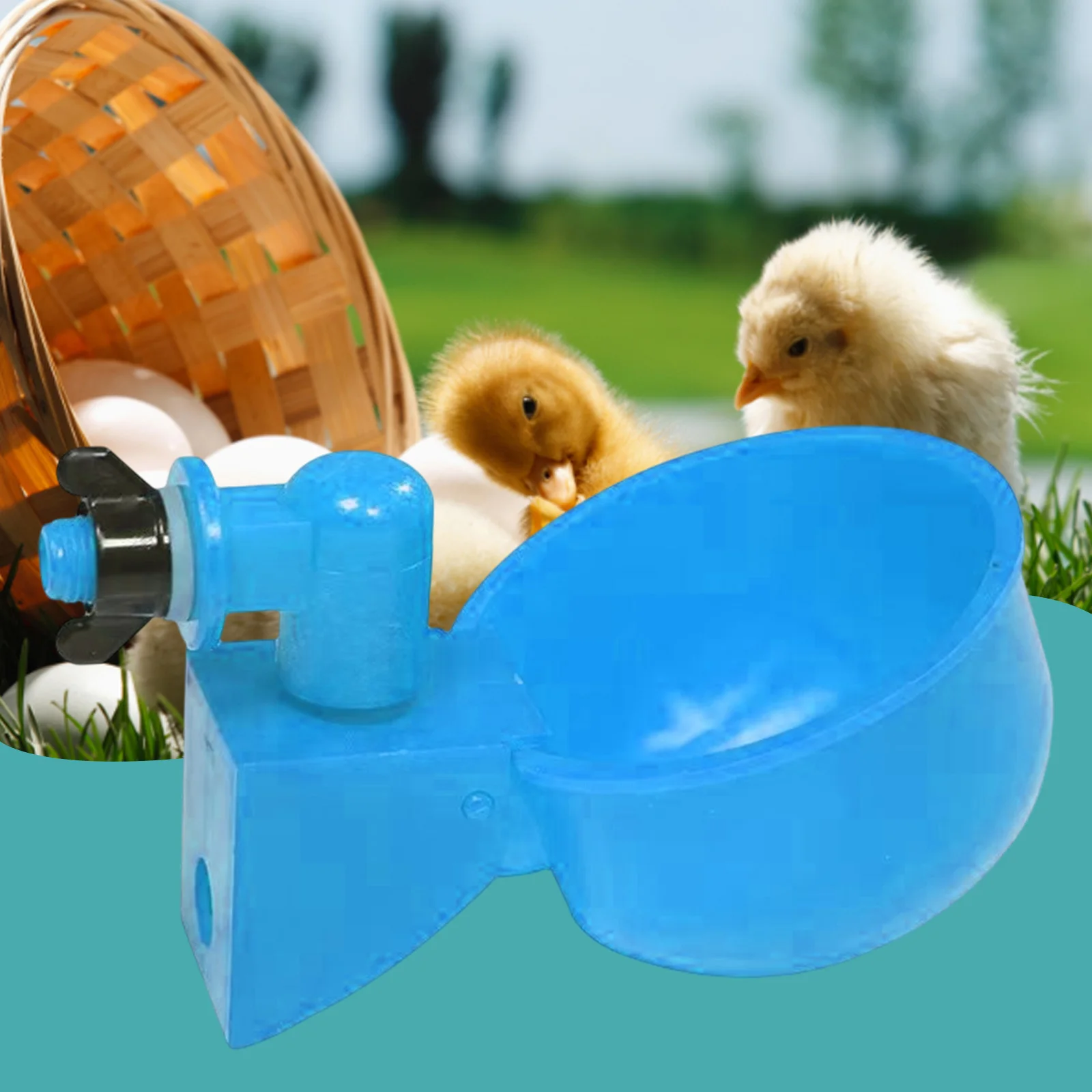 

6 шт. поилка для цыплят и уток подвесная автоматическая поилка для птицы пластиковая Удобная чаша для кормления животных