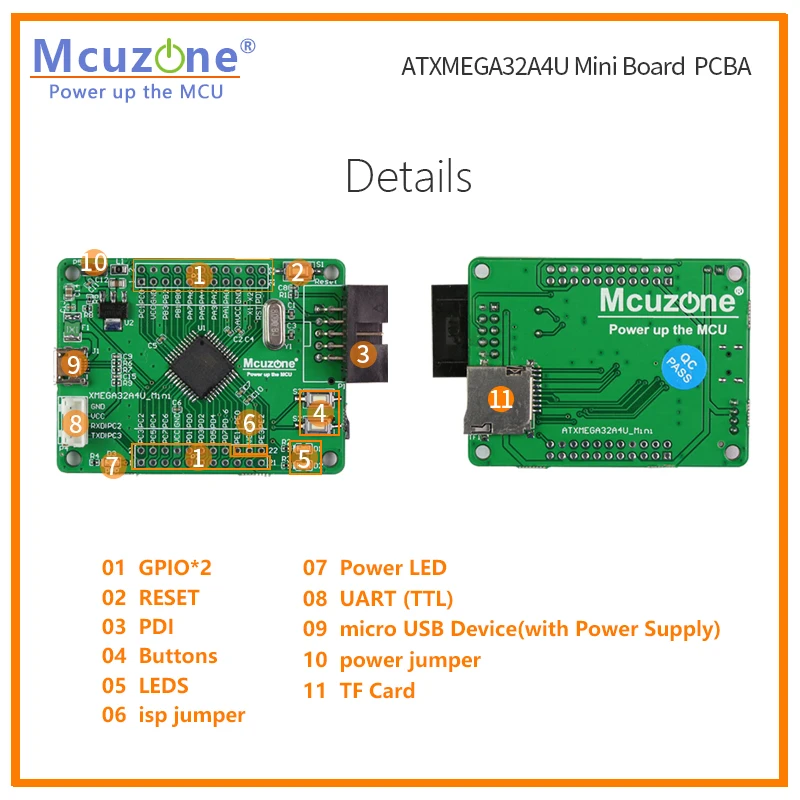 Фото ATXMEGA32A4U Мини-плата PCBA №4