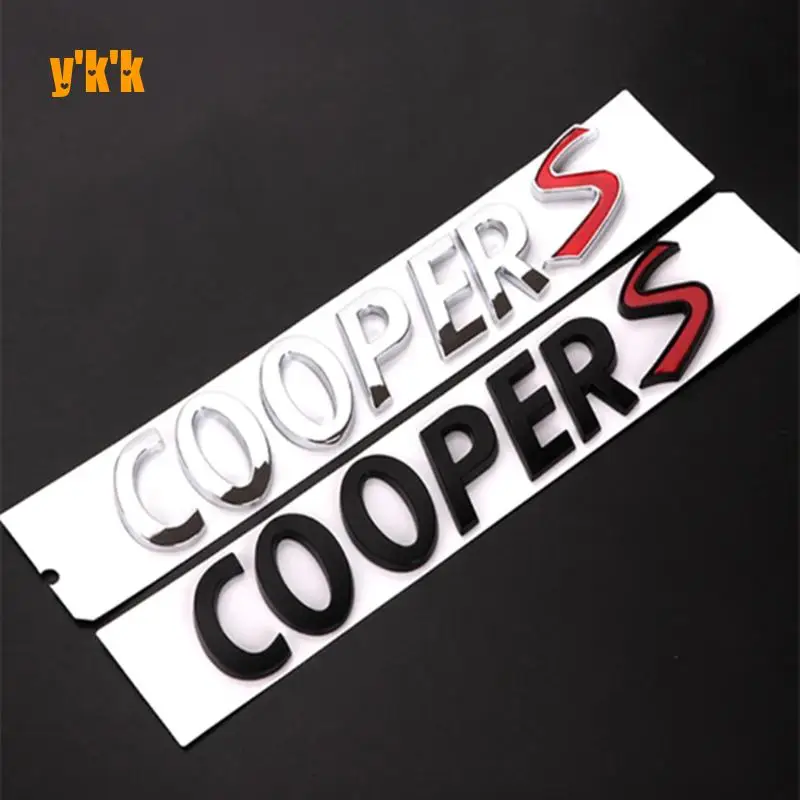 Для Mini Cooper S R56 R53 R60 F56 Аксессуары 3D ABS черный хром автомобильные буквы задний